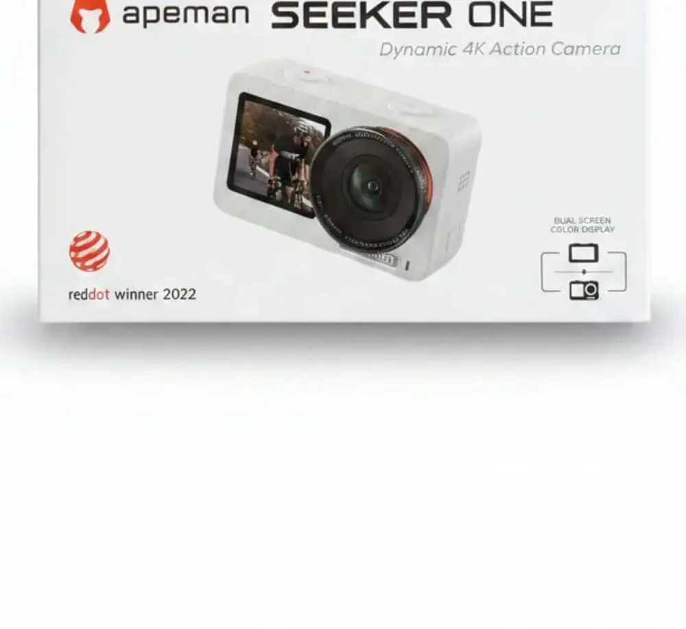 Apeman White Seeker One Dynamic 4K Action Camera with Accessories
